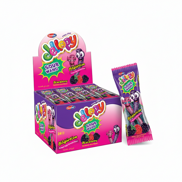 Saadet Jellopy Sour Wand Böğürtlen 20 Gr.