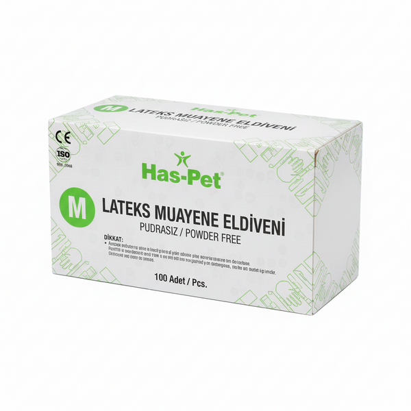 Haspet Lateks Eldiven L-M 100lü