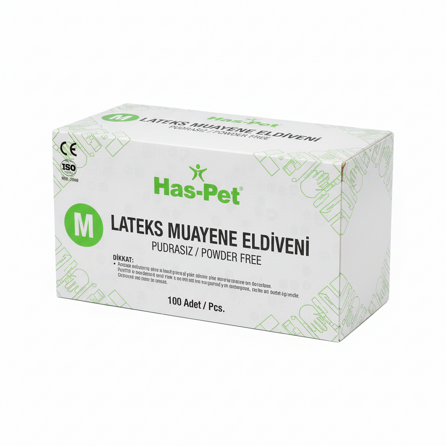 Haspet Lateks Eldiven L-M 100lü