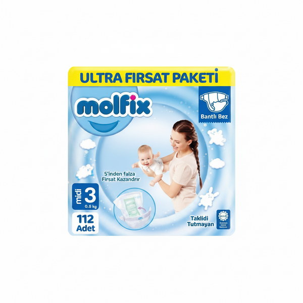 Molfix 3 Midi Ultra Fırsat Paketi 112 Adet