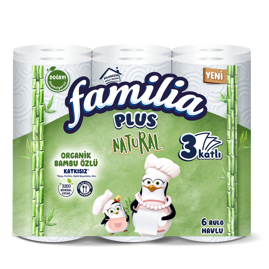 Familia Havlu Kağıt 3 Katlı 6 Rulo
