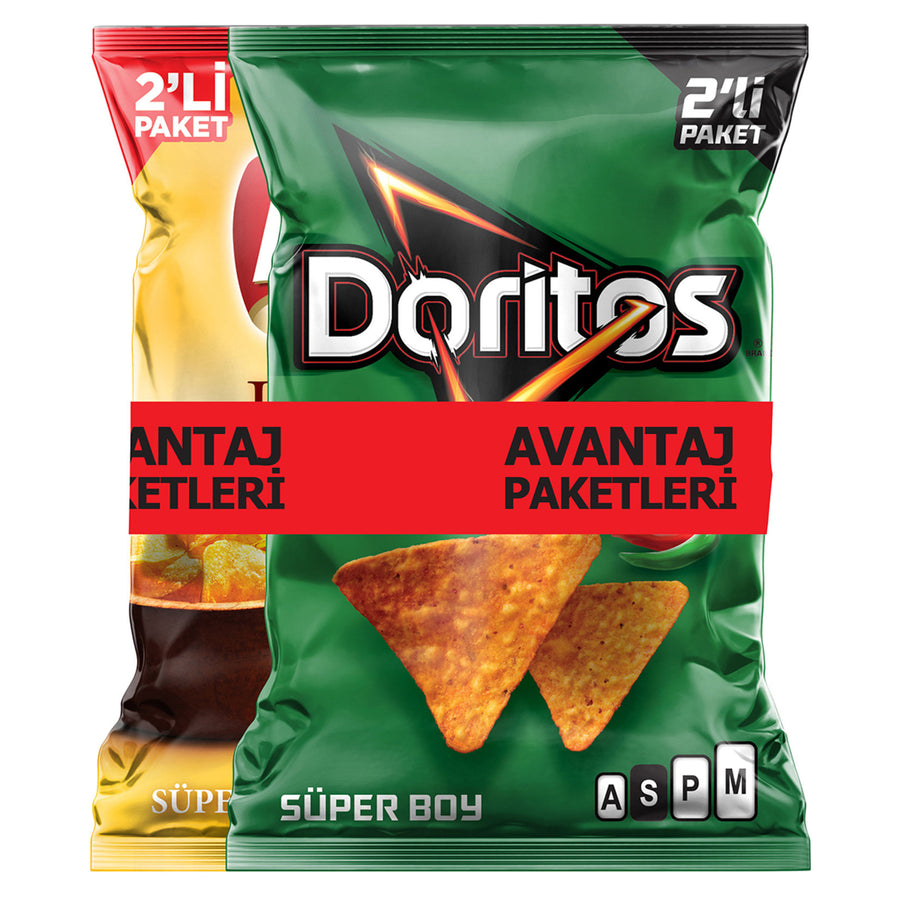 Doritos Lays Ruffles 2 li Fırsat Paketi 88 gr