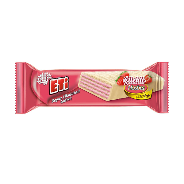 Eti Çikolatalı Gofret Çilek Beyaz Ç. 34 gr