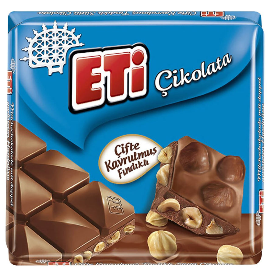 Eti Çikolata Çifte Kavrulmuş Fındıklı 60 g