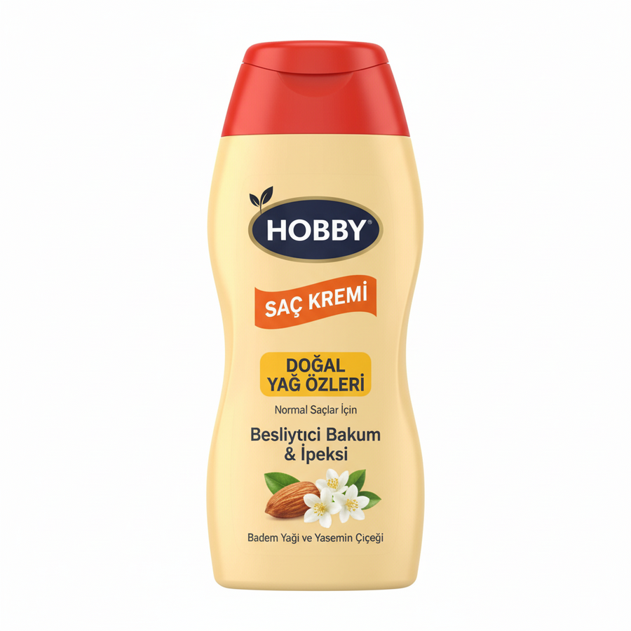 Hobby Saç Kremi Besleyici Bakım İpeksi Badem Y. Yasemin Ç. 600ml