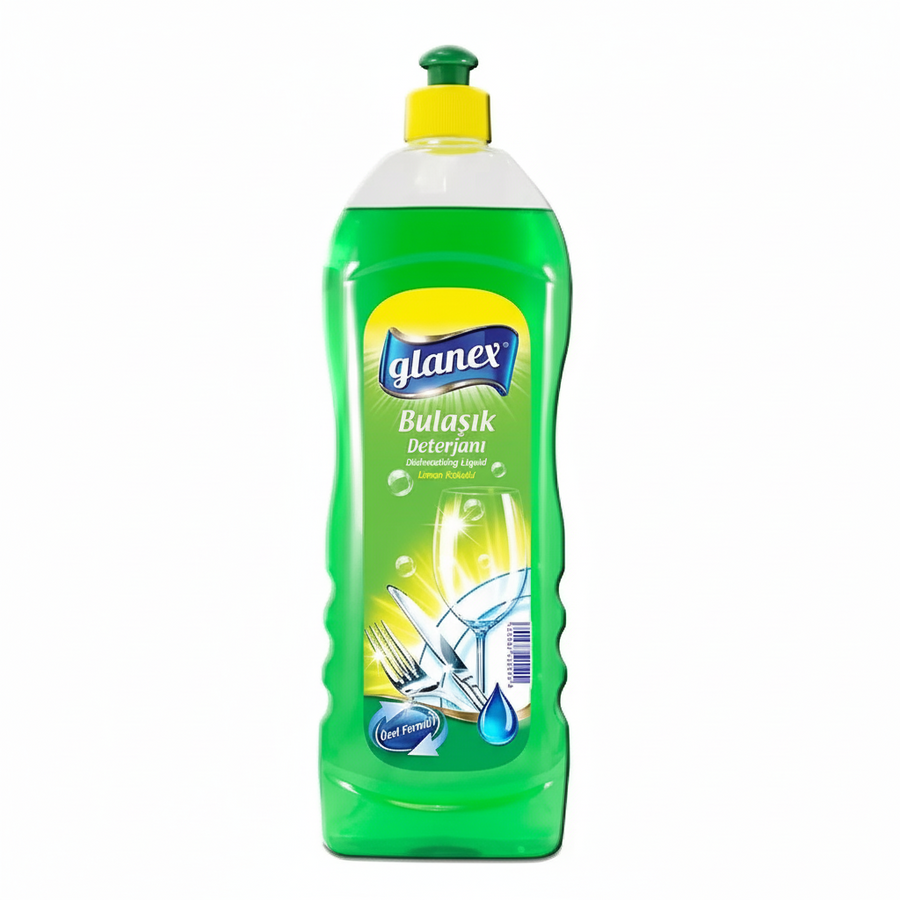 Glanex Sıvı Bulaşık Detarjanı Limon Kokulu (yeşil)  750ML