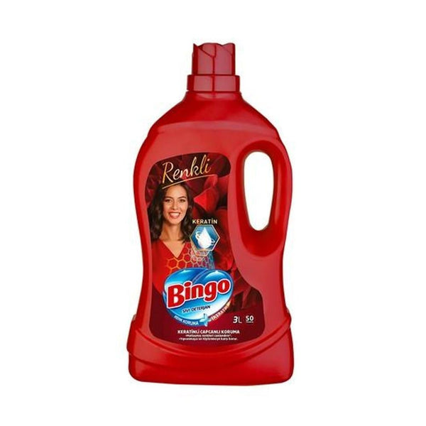 Bingo Sıvı Deterjan Renkli 3lt (Kırmızı)