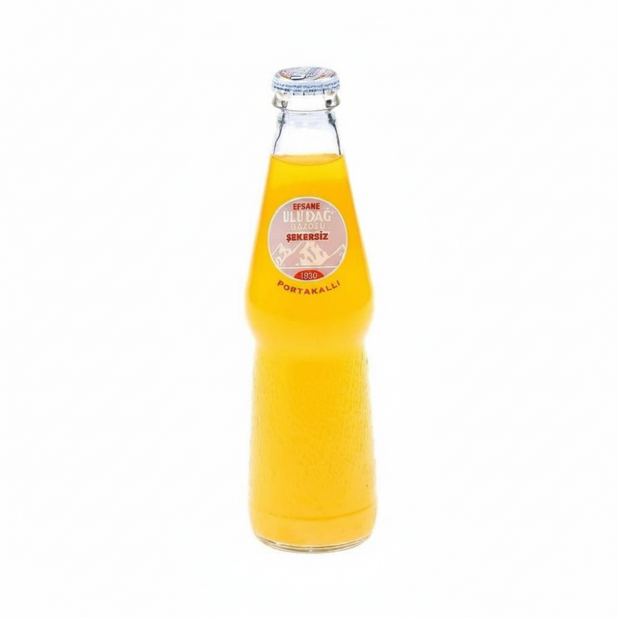 Uludağ Efsane Gazoz Portakal Cam Şişe 250Ml Şekersiz
