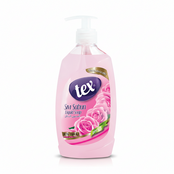 Tex Sıvı Sabun Şeffaf Gül 750 ml