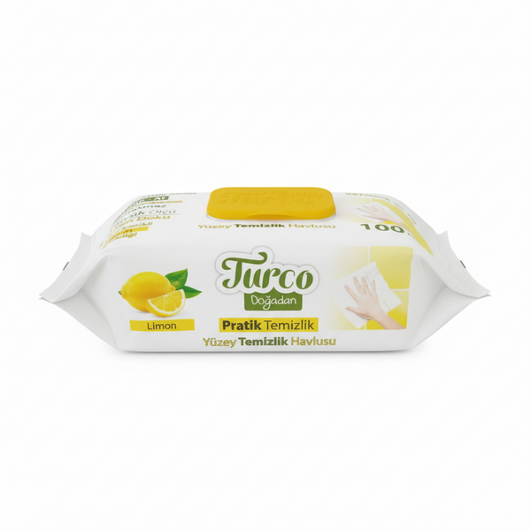 Baby Turco Yüzey temizlik havlusu limon 12x100