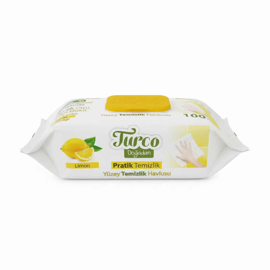 Baby Turco Yüzey temizlik havlusu limon 12x100