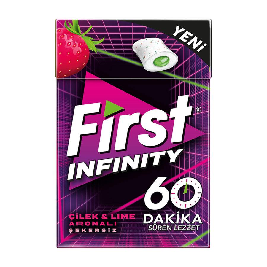 First İnfinity 60 Dakika Çilek-Lime Aromalı Sakız