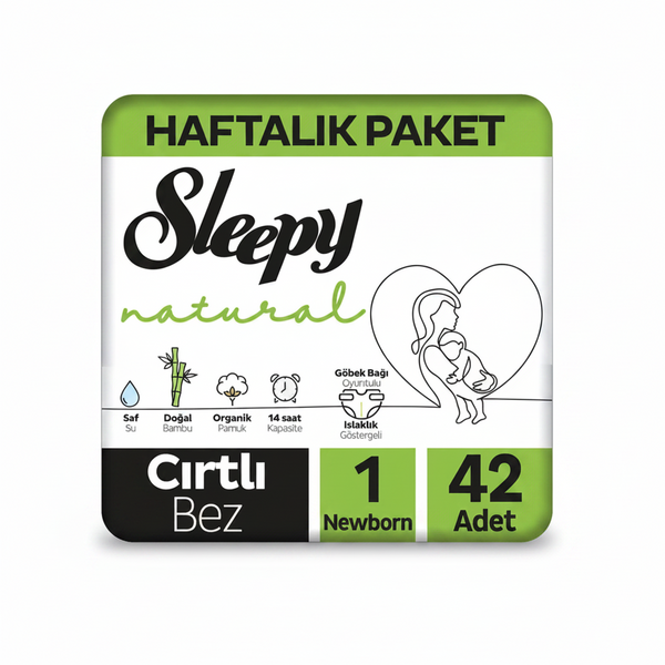 Sleepy Çocuk Bezi 1 Numara Yeni Doğan 42li