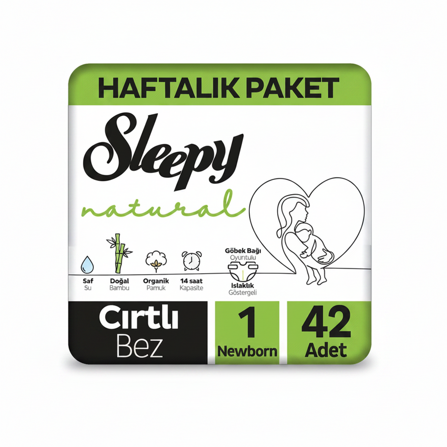 Sleepy Çocuk Bezi 1 Numara Yeni Doğan 42li