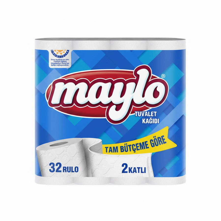 Maylo Tuvalet Kağıdı 2 Katlı 32 Rulo