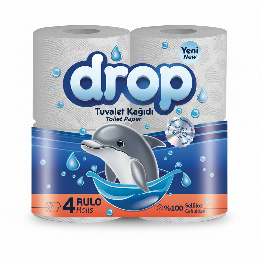 Drop Tuvalet Kağıdı 4 Rulo