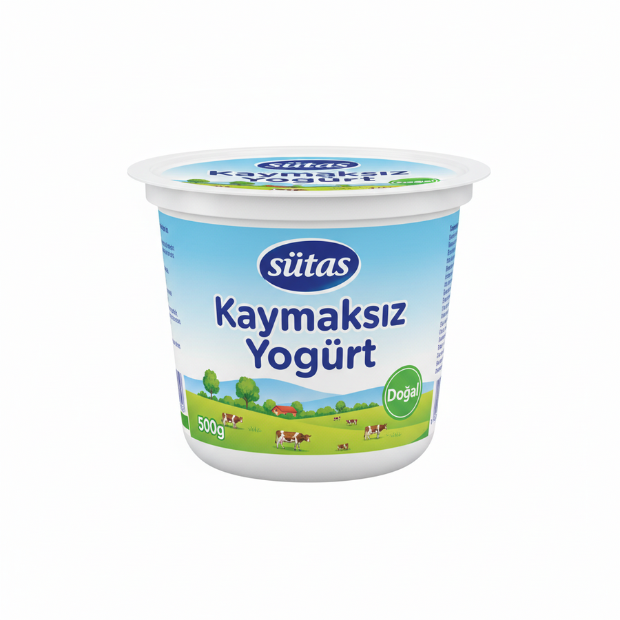 Sütaş Kaymaksız Yoğurt 500gr