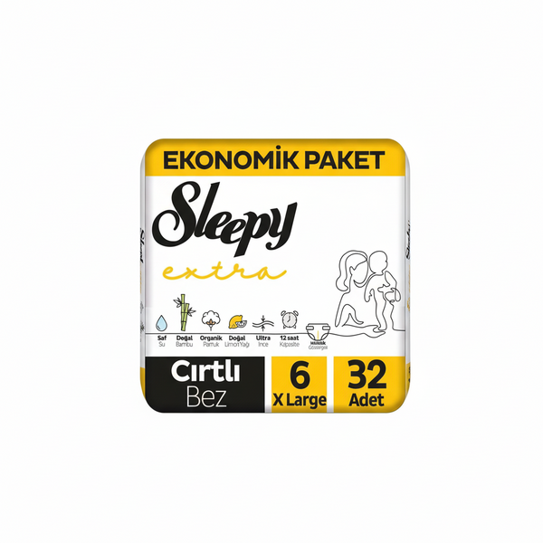 Sleepy Çocuk Bezi Extra Sarı 6 X Large 32 Adt