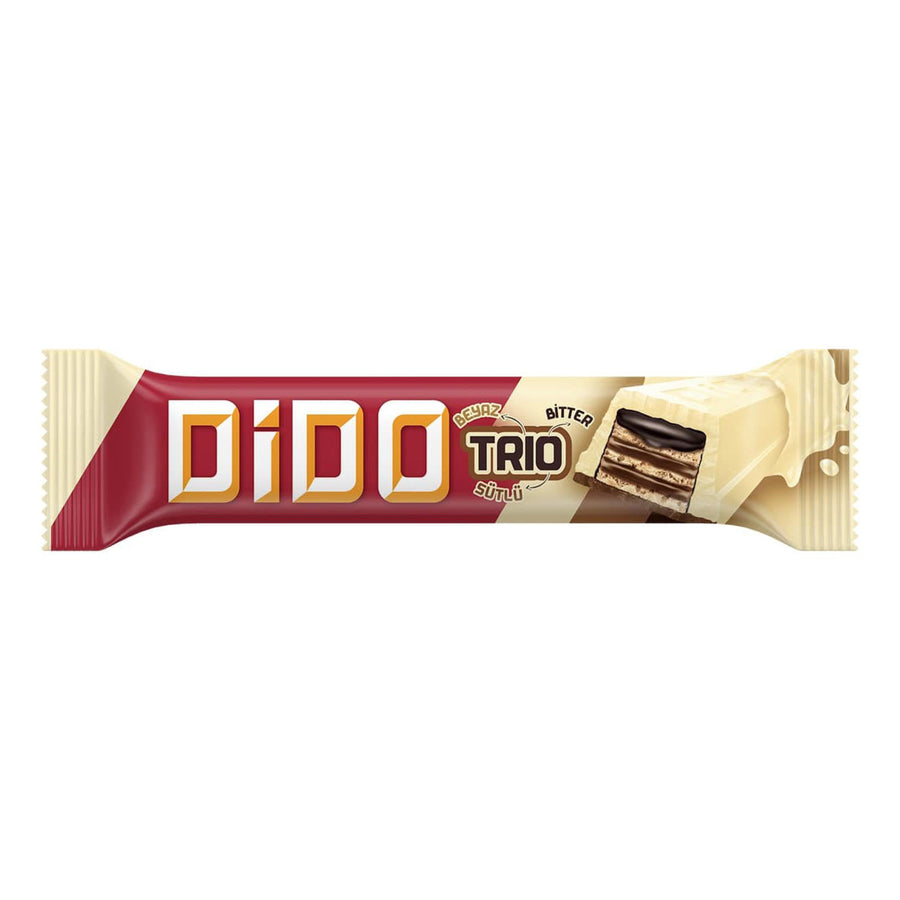 Ülker Dido Trio Sütlü Beyaz Çikolatalı Gofret 35g