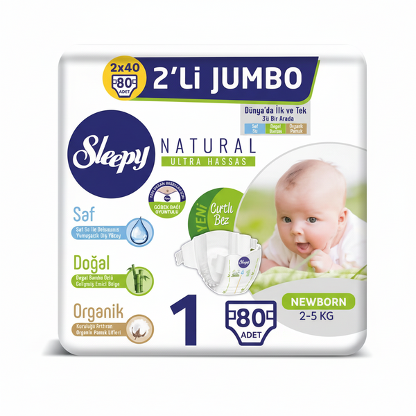 Sleepy Çocuk Bezi 1 Numara  jumbo Paket