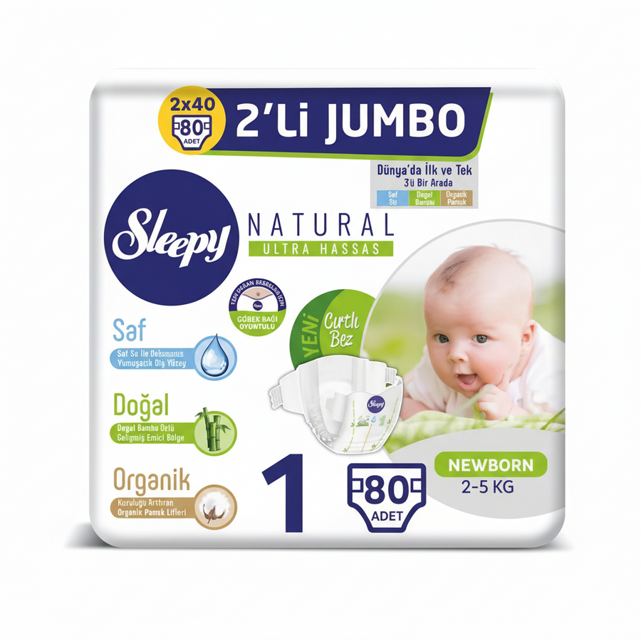Sleepy Çocuk Bezi 1 Numara  jumbo Paket