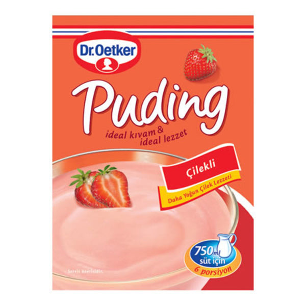 Dr. Oetker Çilekli Puding 125Gr