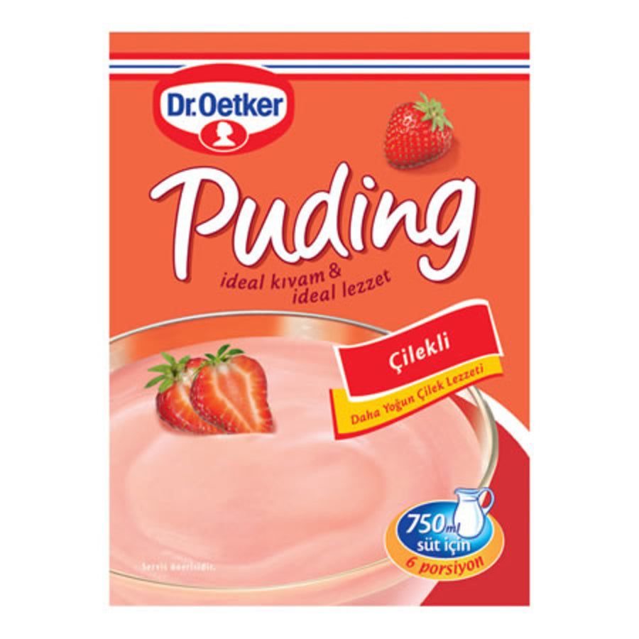 Dr. Oetker Çilekli Puding 125Gr