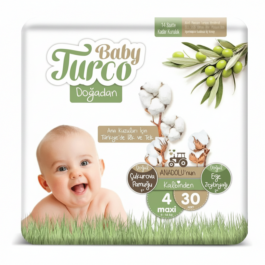 Baby Turco 4 Çocuk Bezi 30 Adet