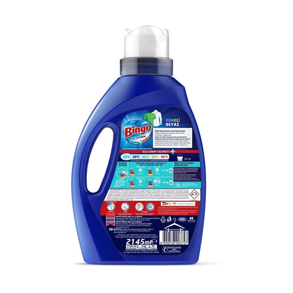 Bingo Sıvı Deterjan Renkli Beyaz 2145ml