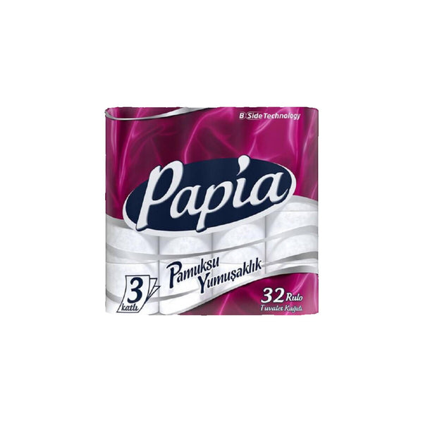 Papia Tuvalet Kağıdı 3 Katlı 32 Rulo
